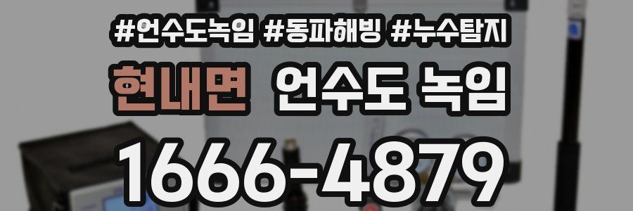 현내면 언수도 녹임