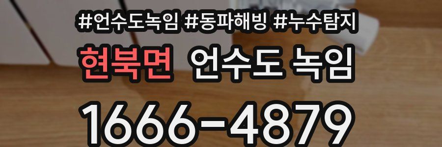 현북면 언수도 녹임