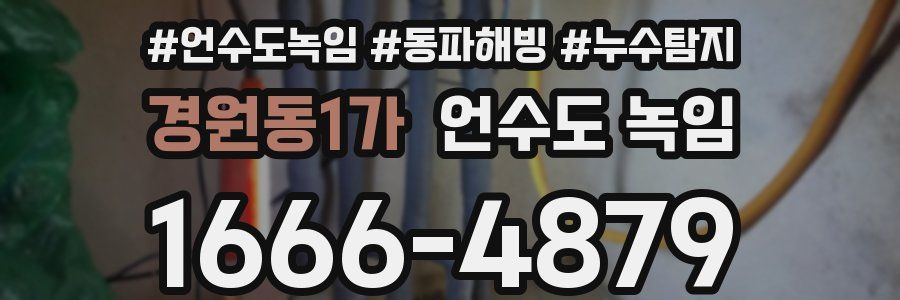 경원동1가 언수도 녹임