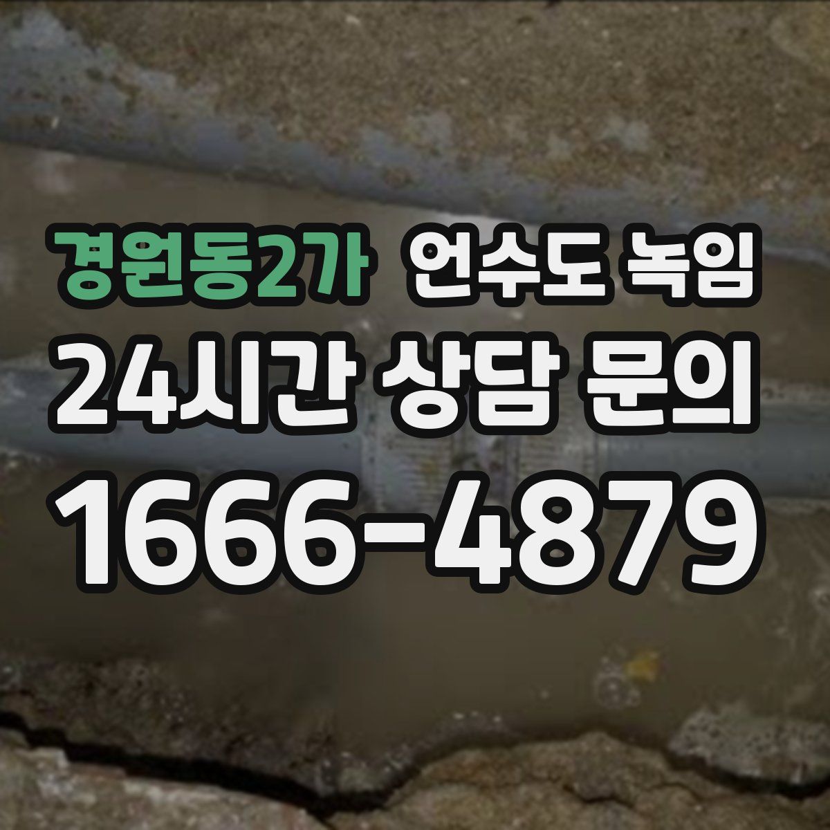 경원동2가 언수도 녹임