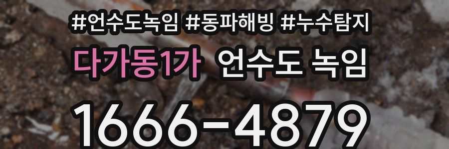 다가동1가 언수도 녹임