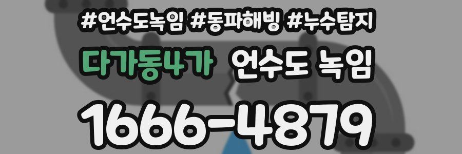 다가동4가 언수도 녹임