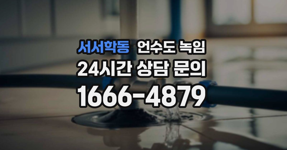 서서학동 언수도 녹임