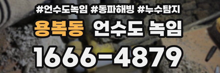 용복동 언수도 녹임