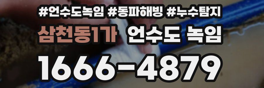 삼천동1가 언수도 녹임