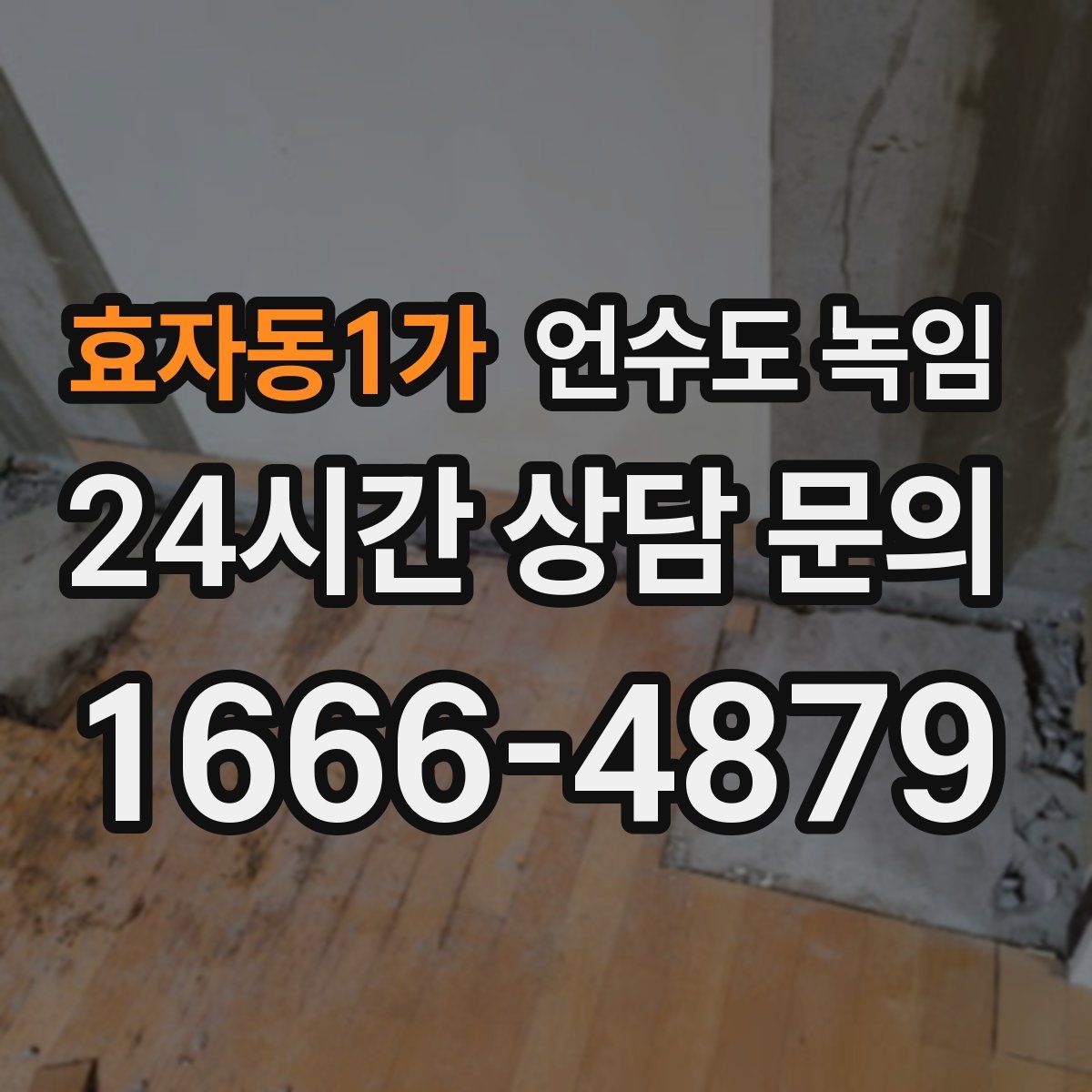 효자동1가 언수도 녹임