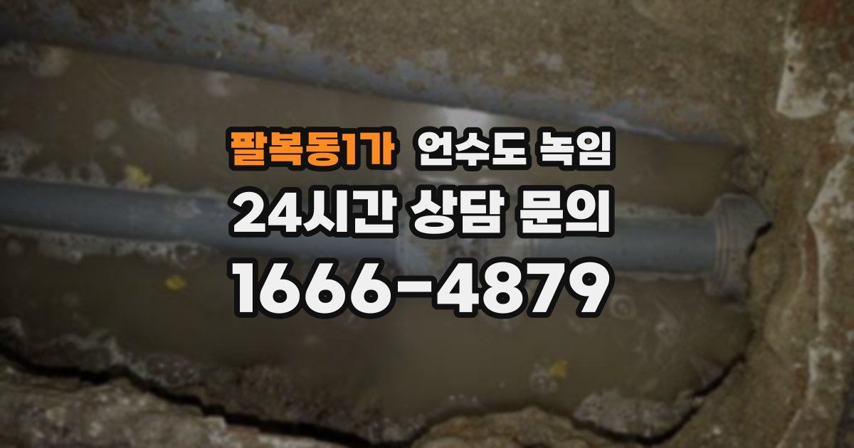 팔복동1가 언수도 녹임