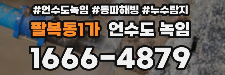 팔복동1가 언수도 녹임