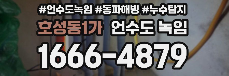 호성동1가 언수도 녹임