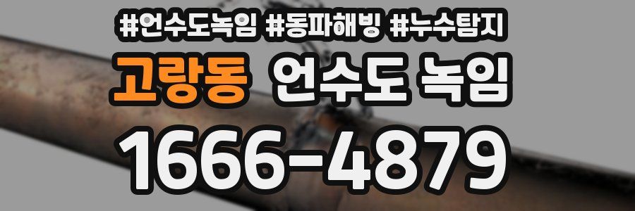 고랑동 언수도 녹임
