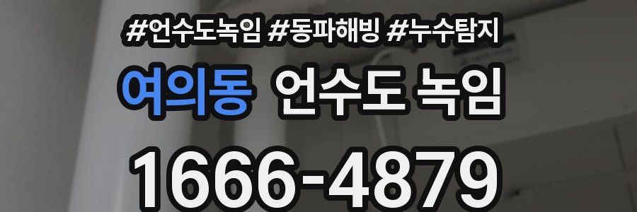 여의동 언수도 녹임