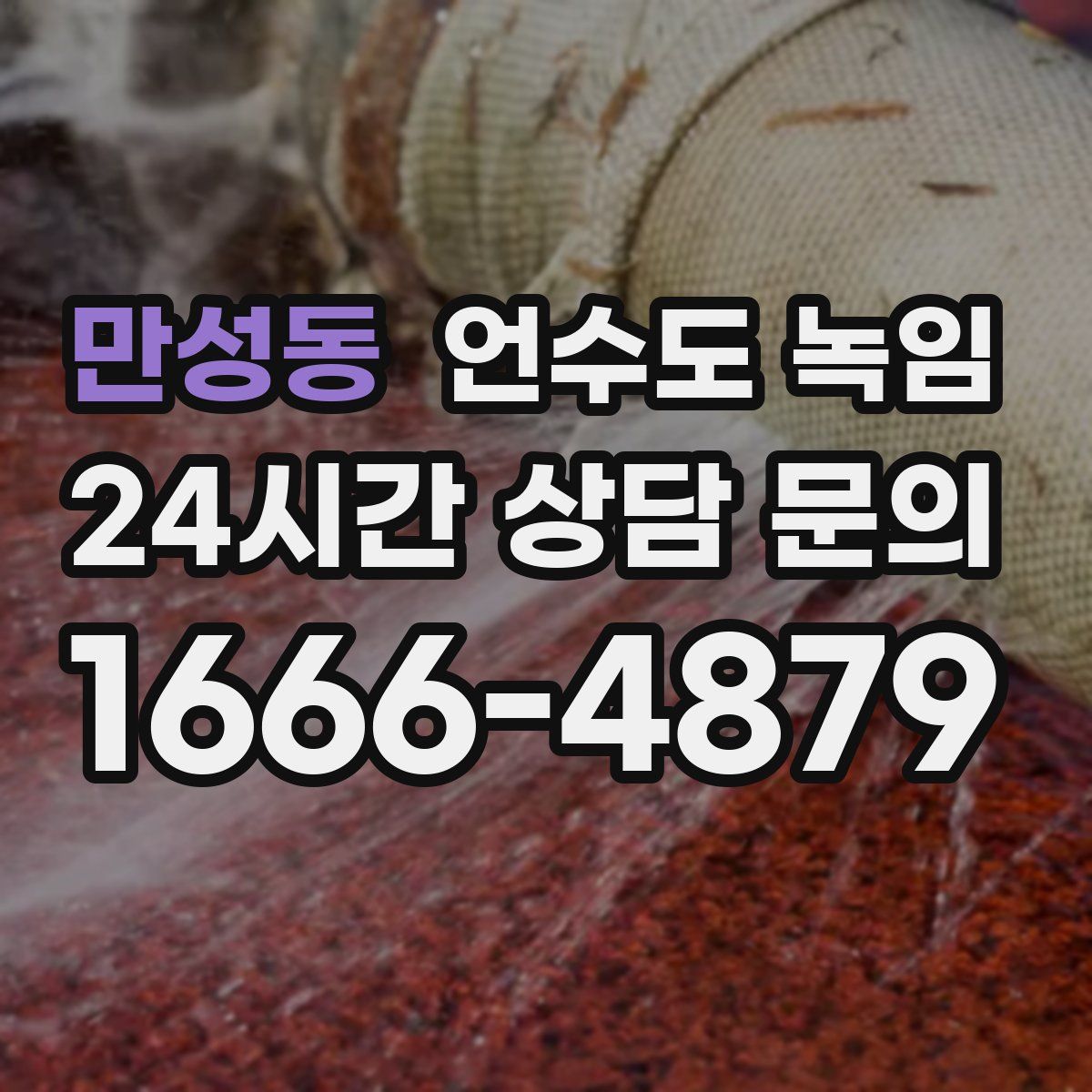 만성동 언수도 녹임