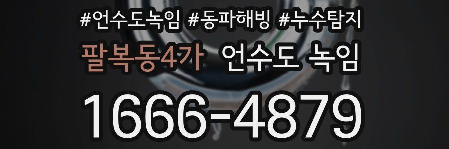 팔복동4가 언수도 녹임