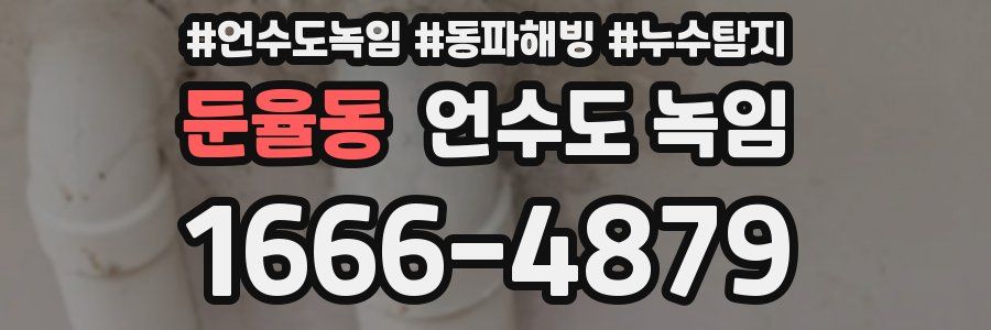 둔율동 언수도 녹임