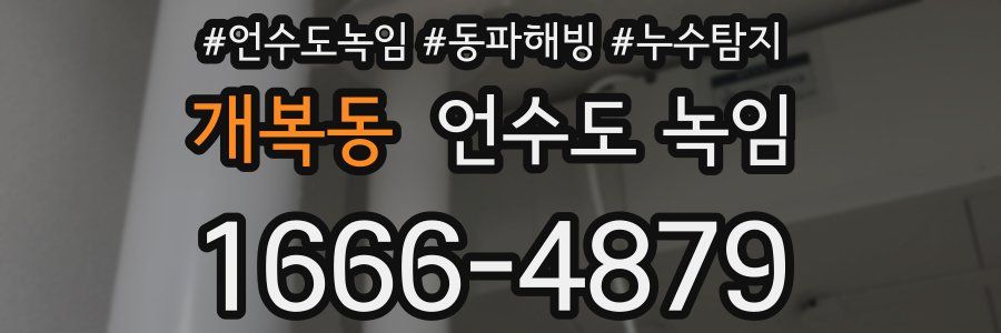 개복동 언수도 녹임