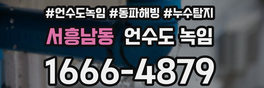 서흥남동 언수도 녹임