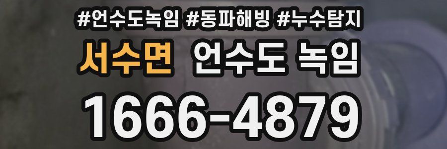 서수면 언수도 녹임