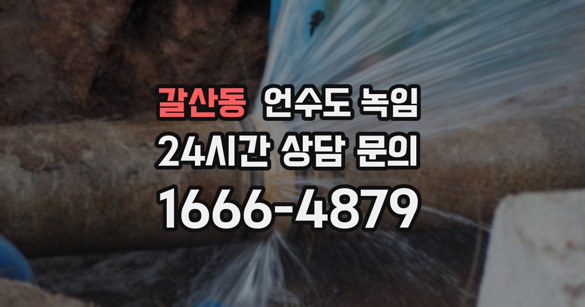 갈산동 언수도 녹임