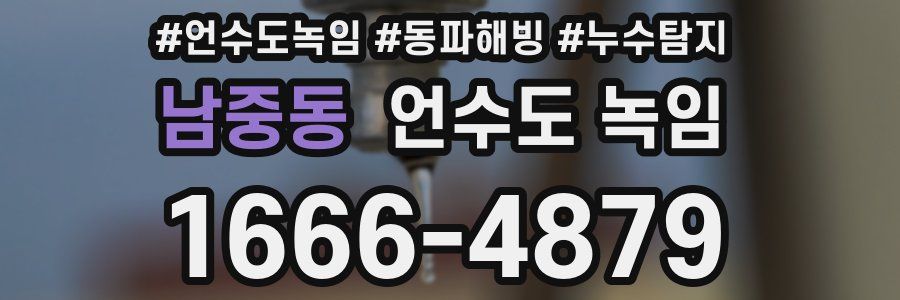 남중동 언수도 녹임