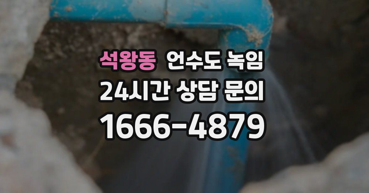 석왕동 언수도 녹임