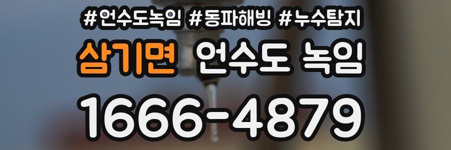 삼기면 언수도 녹임