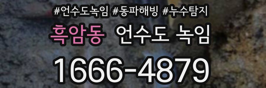 흑암동 언수도 녹임