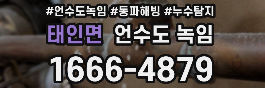 태인면 언수도 녹임