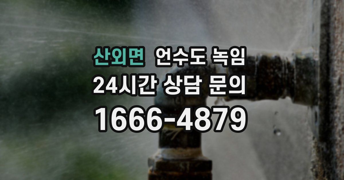 산외면 언수도 녹임