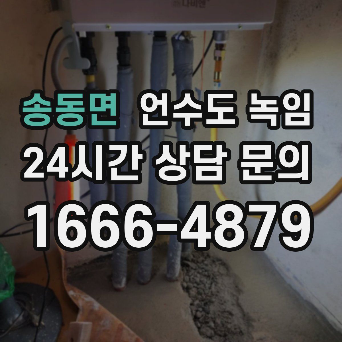 송동면 언수도 녹임