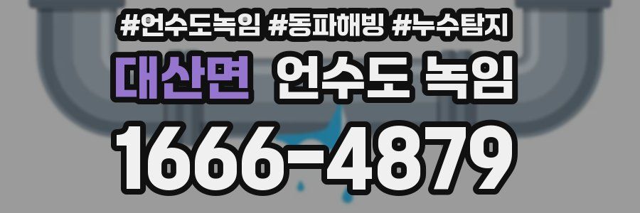 대산면 언수도 녹임