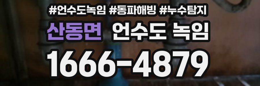 산동면 언수도 녹임