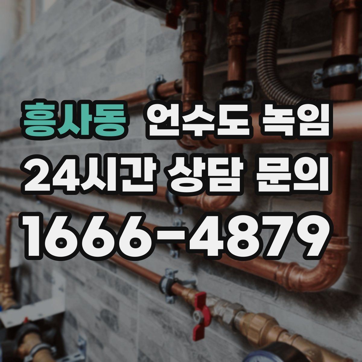흥사동 언수도 녹임 수도를 조금 틀어두는 게 도움이 되는 이유