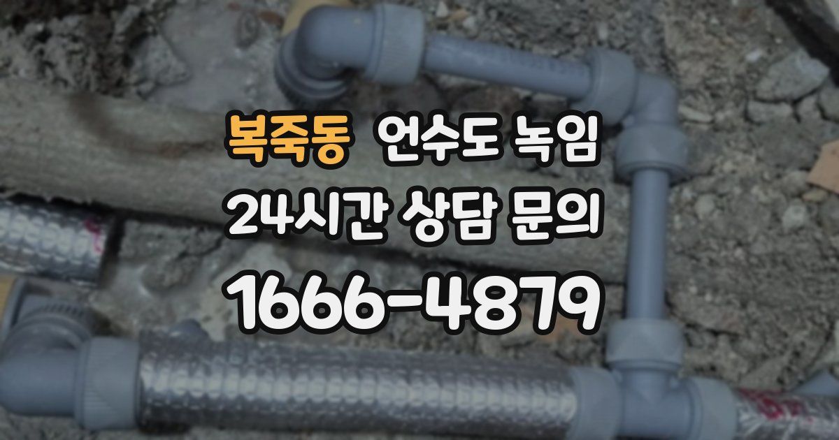 복죽동 언수도 녹임
