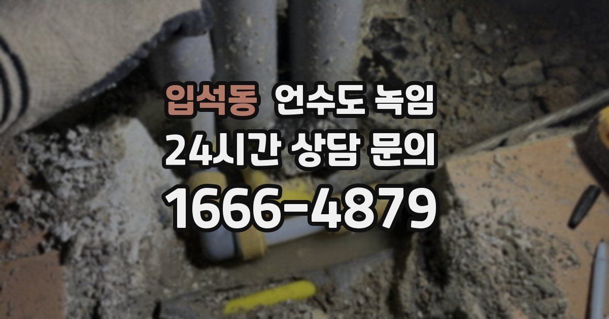 입석동 언수도 녹임