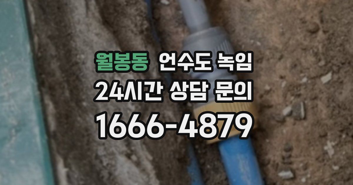 월봉동 언수도 녹임