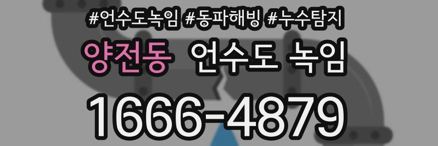 양전동 언수도 녹임