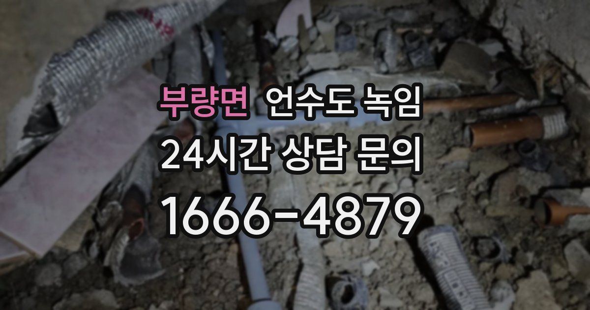 부량면 언수도 녹임