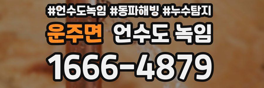 운주면 언수도 녹임