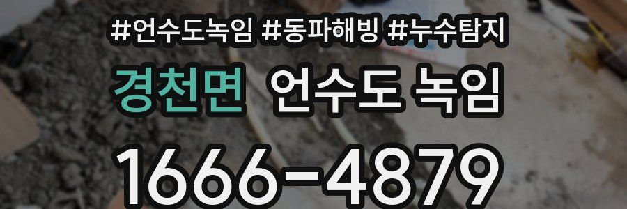 경천면 언수도 녹임