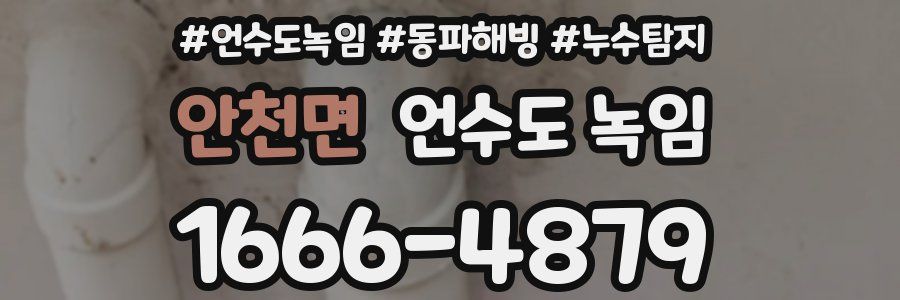 안천면 언수도 녹임