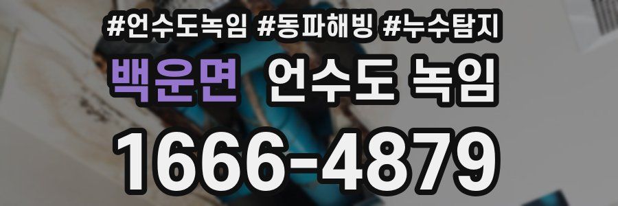 백운면 언수도 녹임