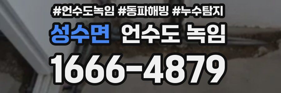 성수면 언수도 녹임