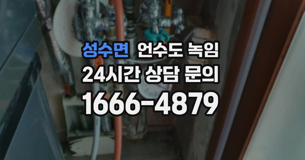 성수면 언수도 녹임