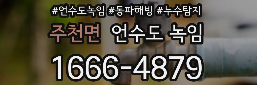 주천면 언수도 녹임