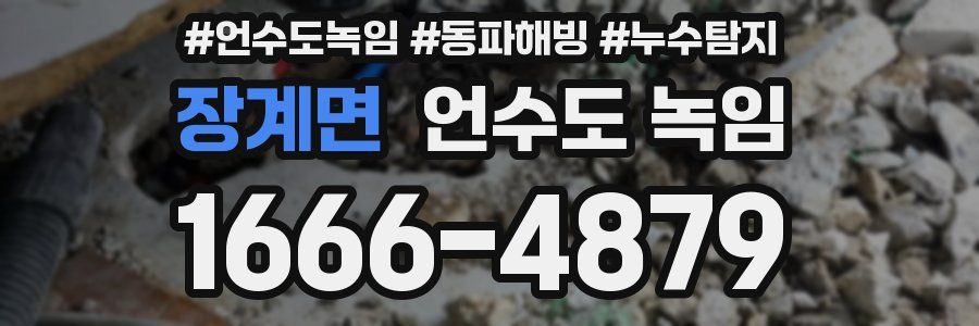장계면 언수도 녹임