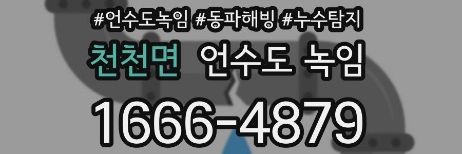 천천면 언수도 녹임