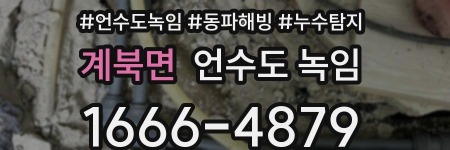 계북면 언수도 녹임