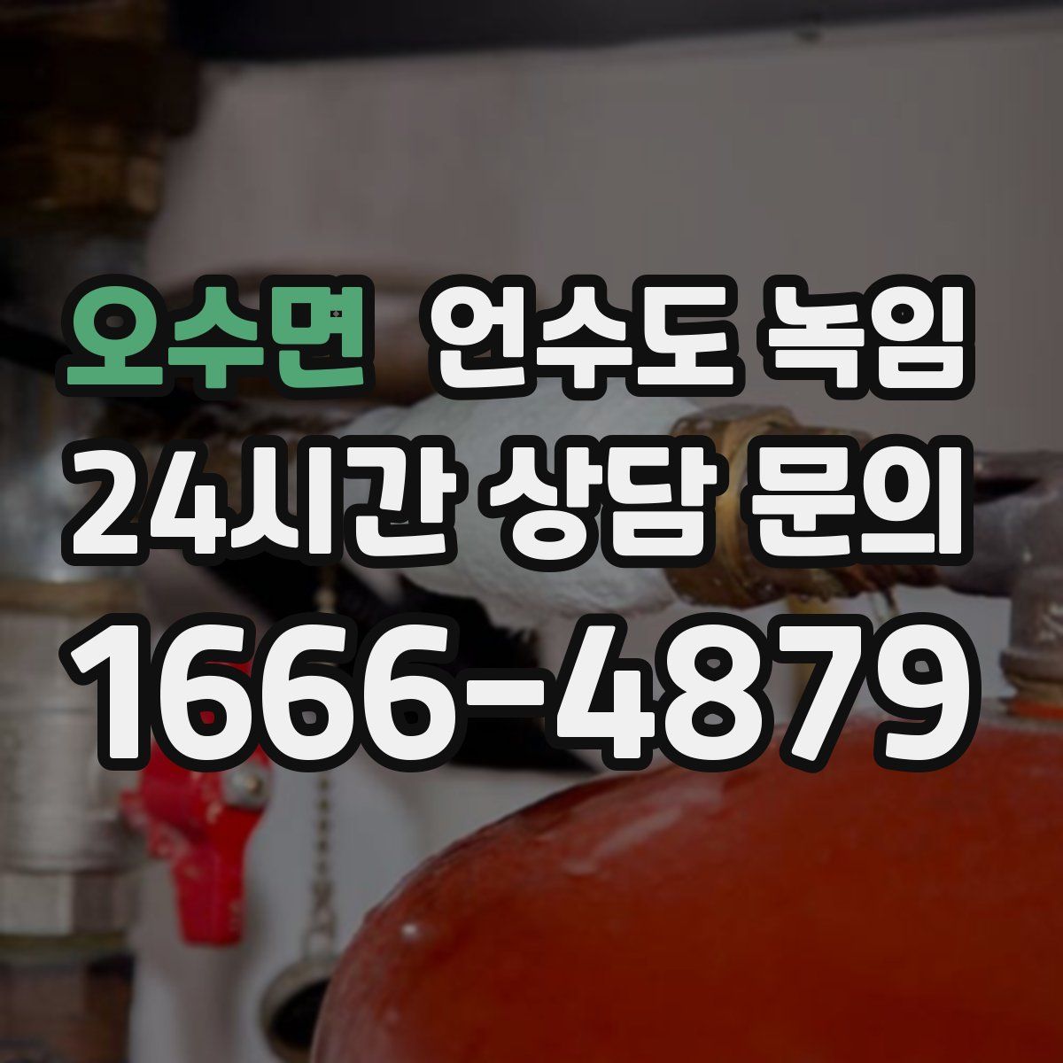 오수면 언수도 녹임