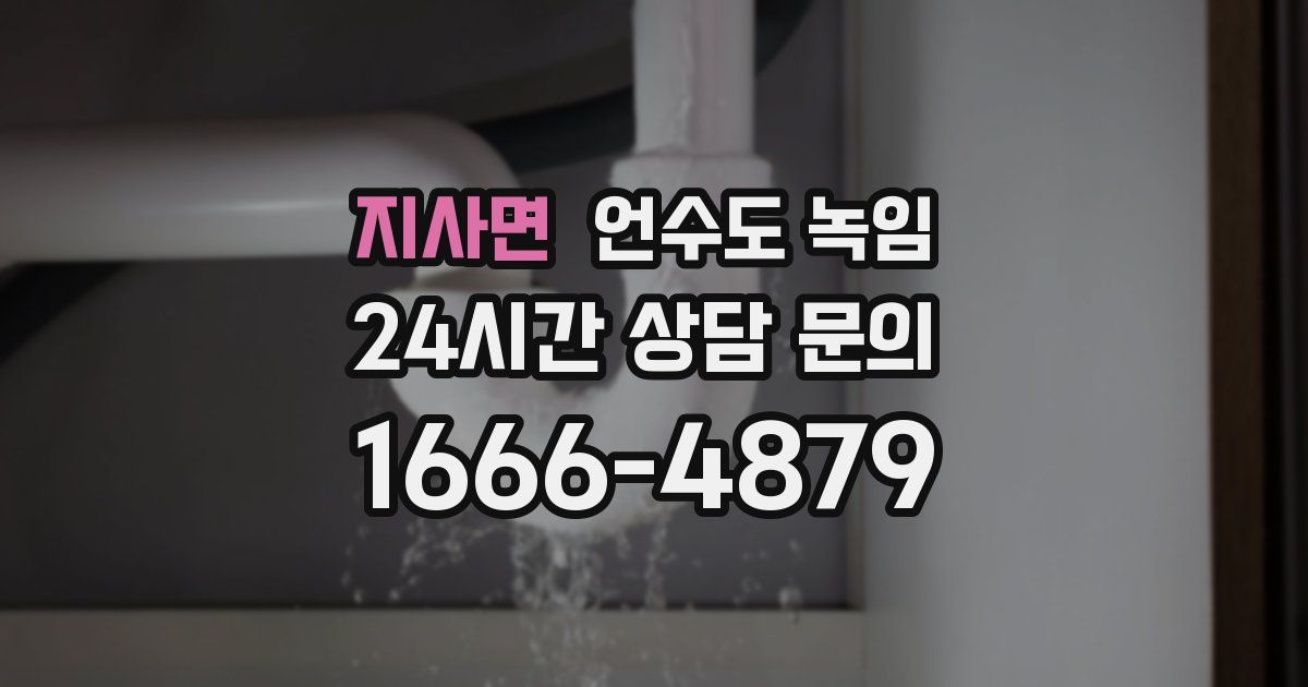 지사면 언수도 녹임