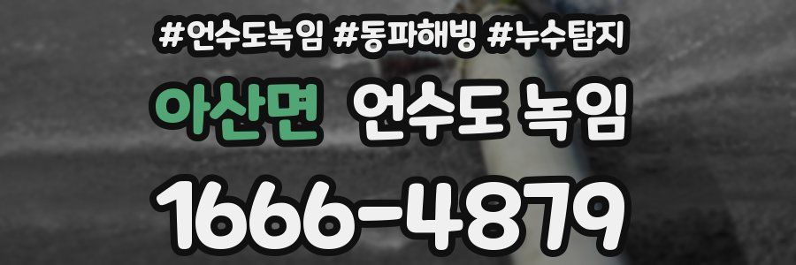 아산면 언수도 녹임